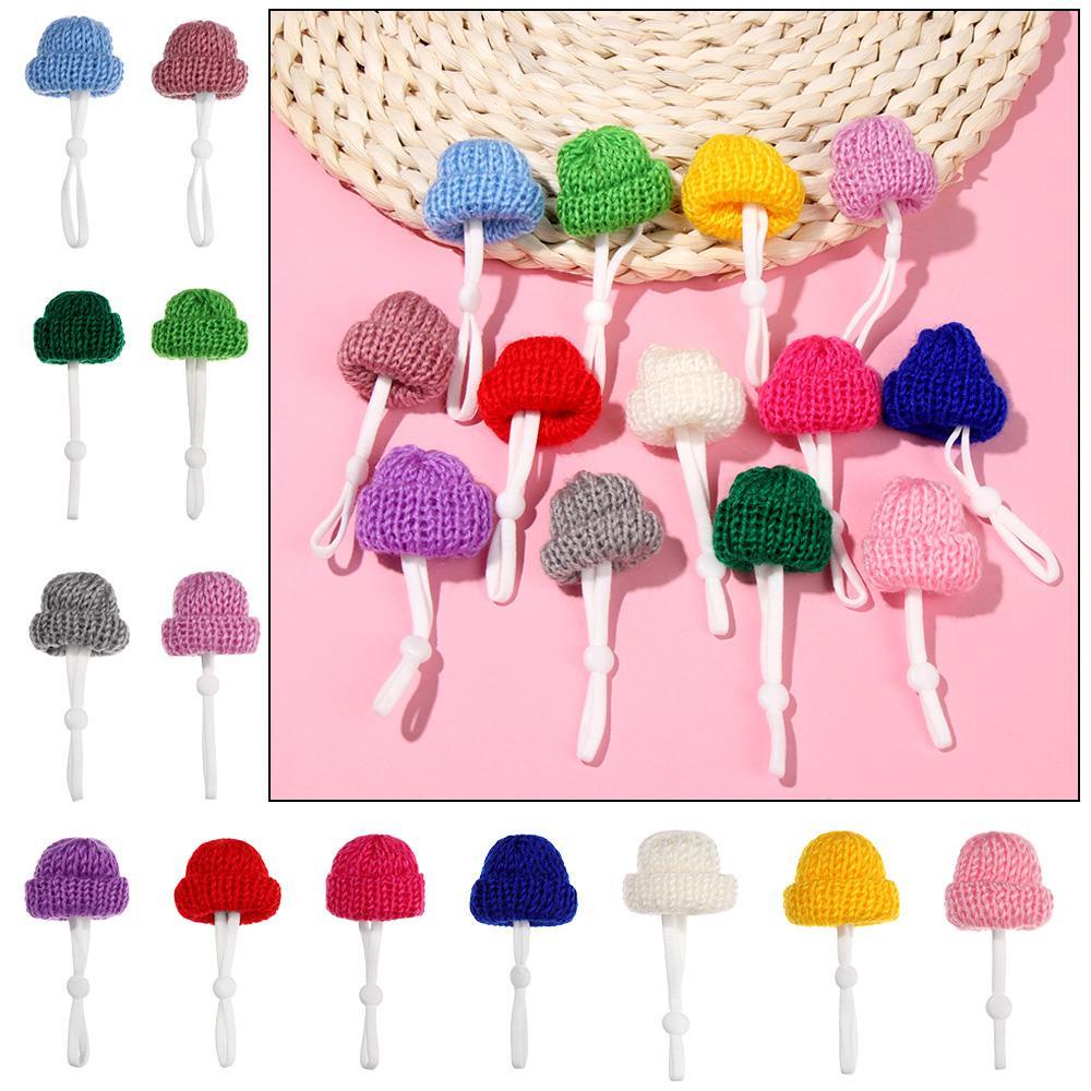 LEISURE Set 2 Mũ Len Màu Trơn Thời Trang Cho Thú Cưng