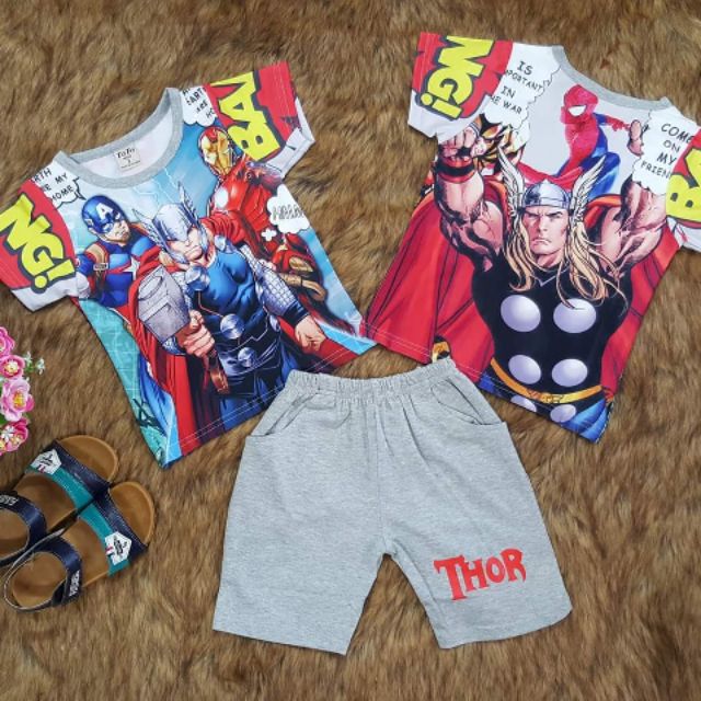 Bộ 3D siu nhân bé trai .