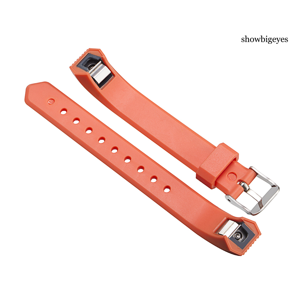 Dây Đeo Thay Thế Chất Liệu Silicon Màu Trơn Cho Fitbit Alta / Alta Hr