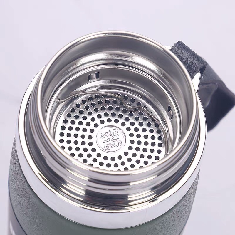 Bình giữ nhiệt inox 304 dung tích 1000ml, bình nước có quai cầm giữ nóng lạnh nhiều giờ 2 lớp cách nhiệt Angola