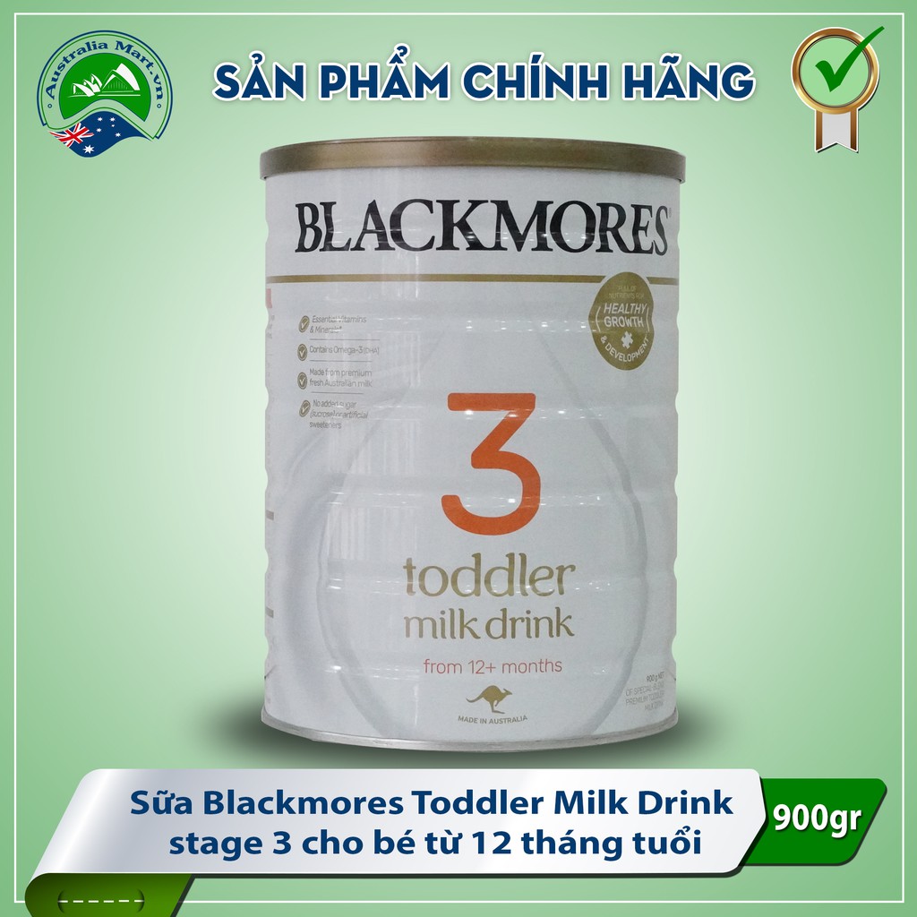 Sữa Blackmores Toddler Milk Drink 900g Úc (cho bé từ 12 tháng tuổi trở lên)