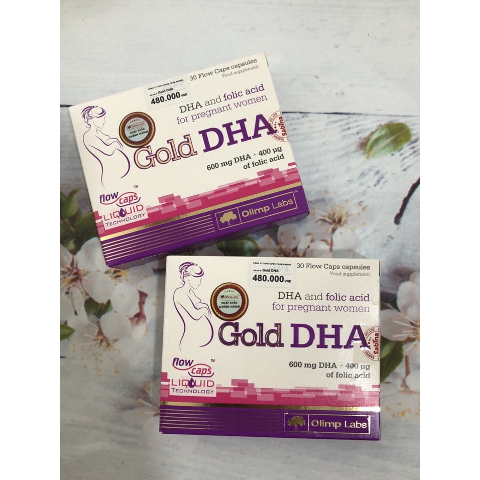 Gold DHA - Giúp bổ sung DHA và acid folic cho phụ nữ có thai và cho con bú (Hộp 30 Viên)