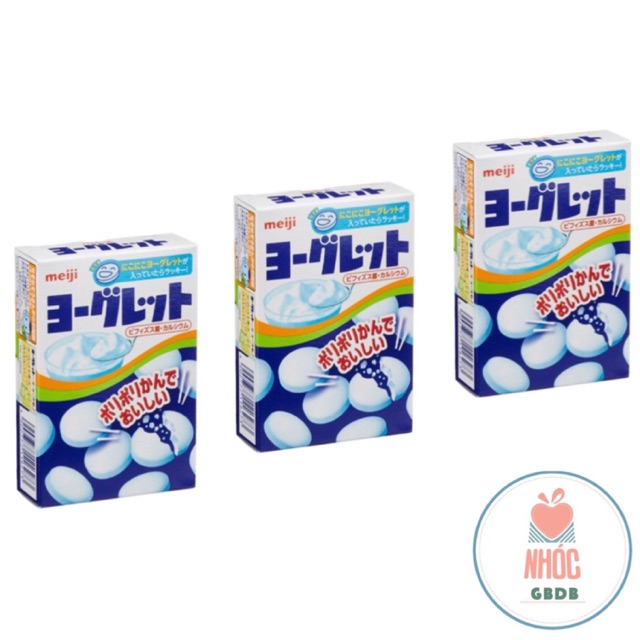 Combo 3 hộp sữa chua khô Meiji vị tự nhiên (hộp 18 viên x 3)