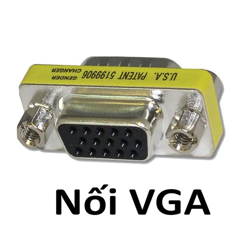 Đầu nối VGA. Nối 2 sợi dây VGA lại với nhau. Vi Tính Quốc Duy