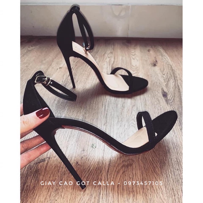 giày cao gót Calla - sandal Ngọc Trinh 2 dây mảnh cao 11-12cm