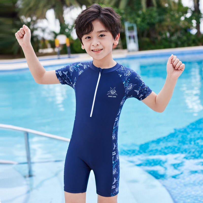 Đồ bơi bé trai , Áo tắm liền thân kiểu dáng body cho trẻ em nhiều size