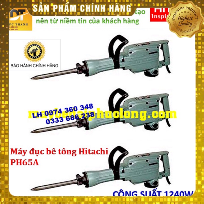 Chính hãng Đục bê tông công suất lớn HITACHI.