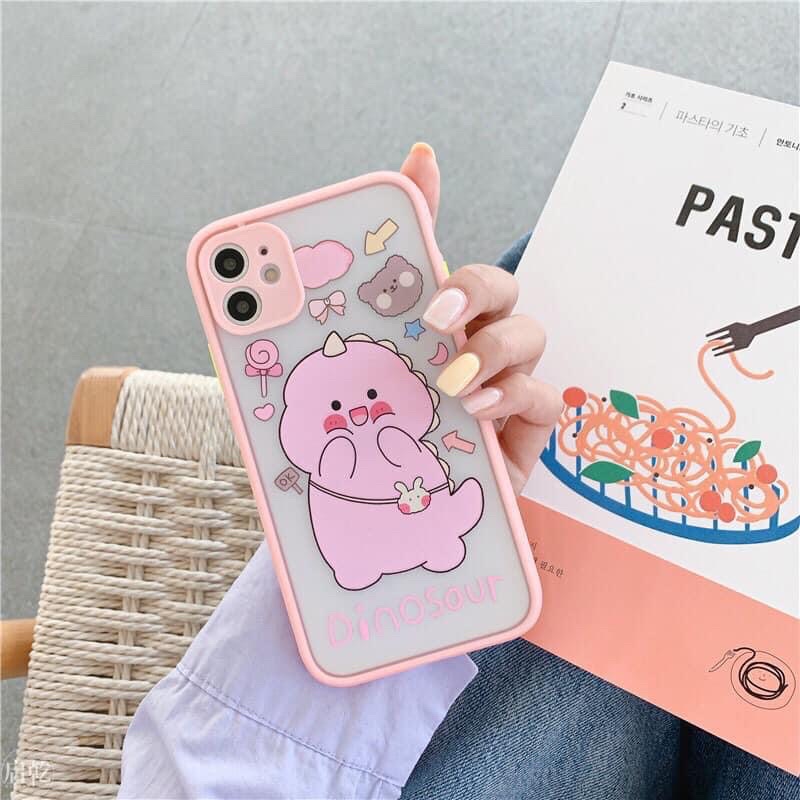 Ốp Lưng iPhone XsMax Lưng Nhám Viền Nhựa Dẻo In Hình Dễ Thương