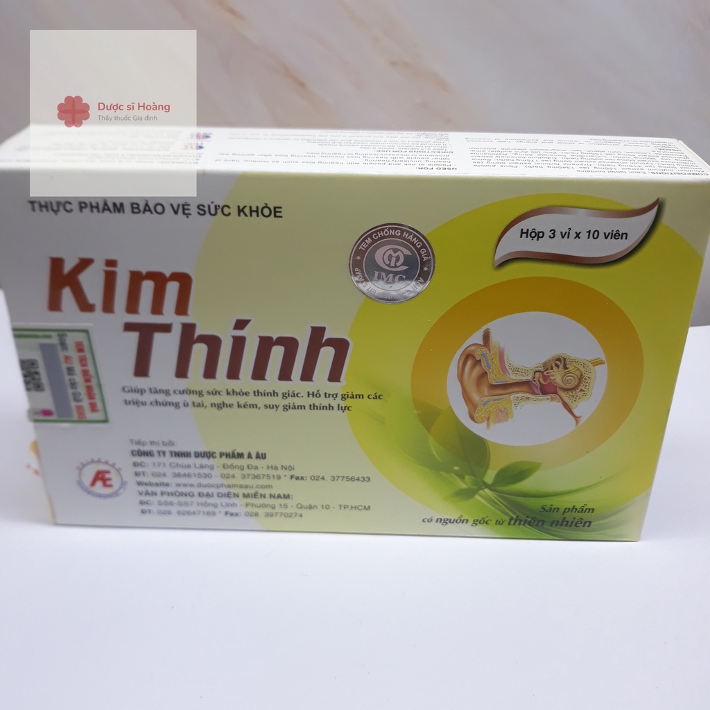 KIM THÍNH - Hỗ trợ tăng cường thính lực Hộp 30 viên