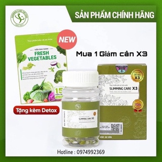 [CHÍNH HÃNG] VIÊN THẢO MỘC GIẢM CÂN SLIMMING CARE X3