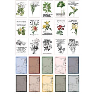 Sổ mini book pocket xé dán trang trí