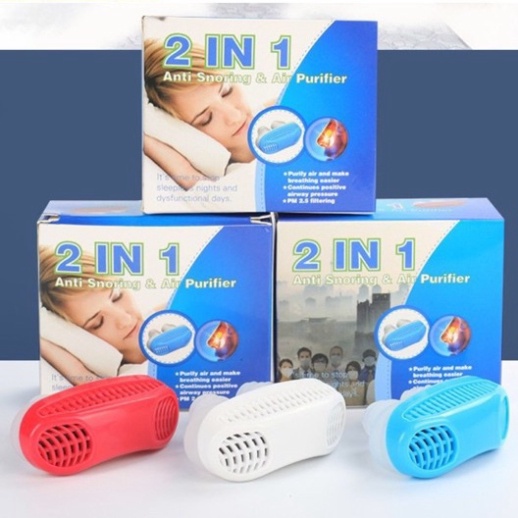 Dụng Cụ Hỗ Trợ Chống Ngủ Ngáy Và Lọc Khí 2in1 Chính Hãng - Chống Ngủ Ngáy Hiệu Quả