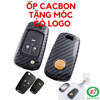 Ốp chìa khoá Chevrolet ❤ Freeship ❤ Vân cacbon cao cấp