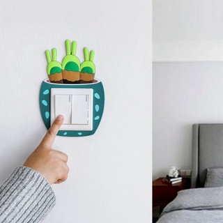 Miếng dán ổ điện 3D phát quang trong đêm