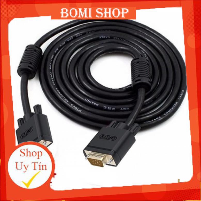 Hàng Chính Hãng_ Cáp VGA Unitek Dài 1.5M 3M 10M 15M - Cáp VGA Chuẩn HD CHÍNH HÃNG Unitek