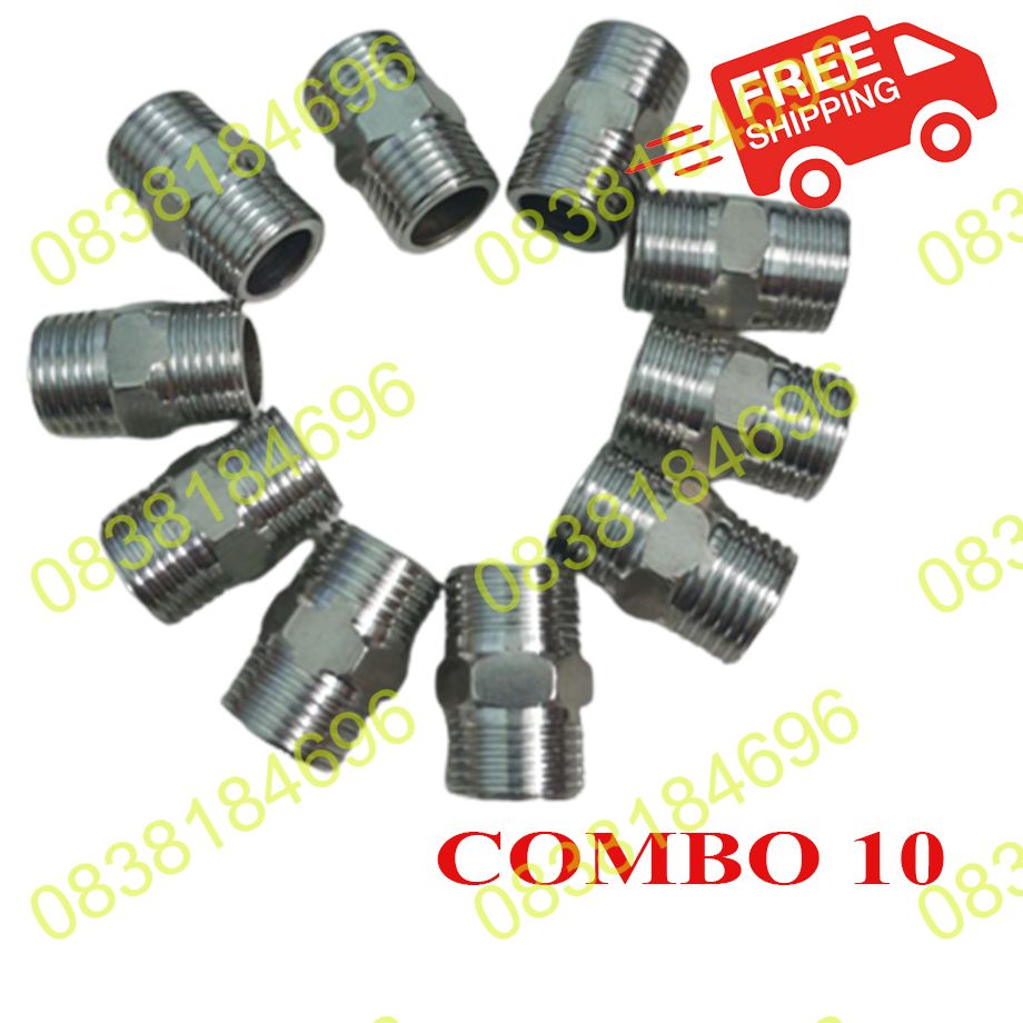 combo 10 Kép inox ren ngoài 21MM (20mm thực đo ) hàng đẹp sản phẩm hữu ích, freeship extra và hoàn xu