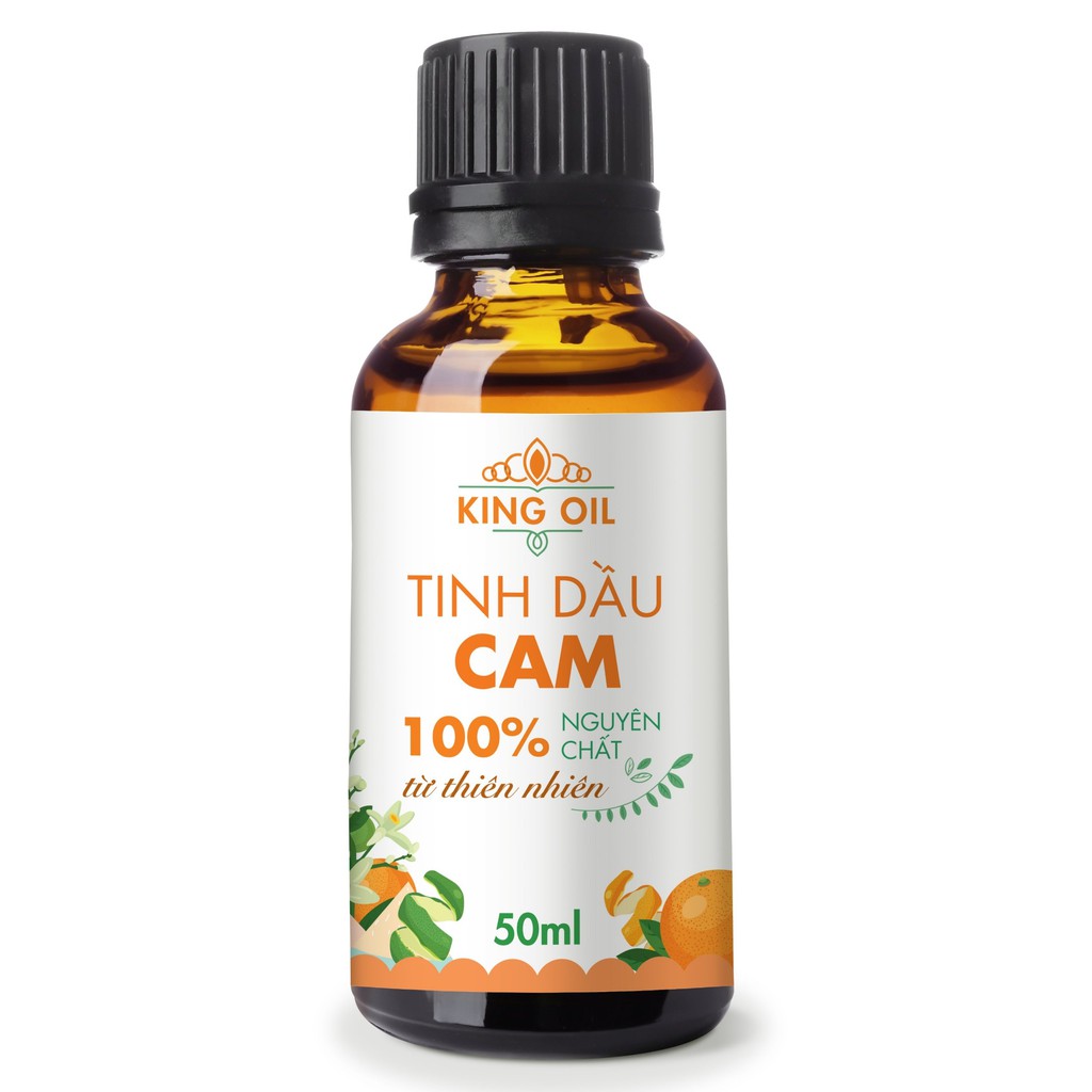 Tinh dầu vỏ cam ngọt nguyên chất từ thiên nhiên, thơm phòng, thư giãn, đuổi muỗi, xông phòng - KingOil