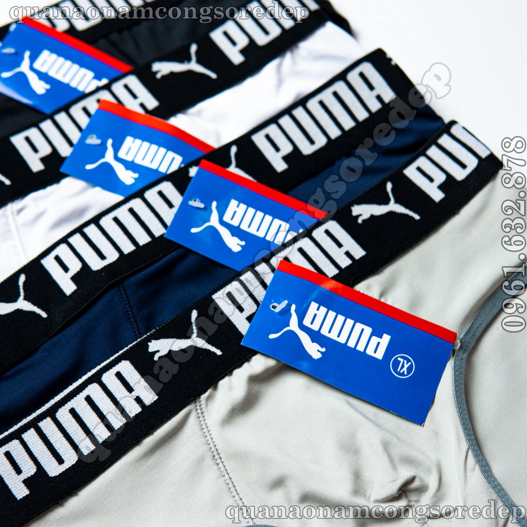 Quần Lót Nam , tam giác nam Thun Lạnh PUMA Co dãn 4 chiều, Quần sịp Nam Thun Lạnh CHÉO PUMA  Loại 1