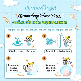 [Hàng tặng không bán] Miếng dán mụn Derma Angel (Ban ngày - 6 miếng)