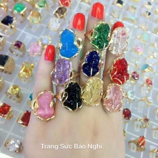 Nhẫn phong thuỷ Tỳ Hữu chiêu tài lộc