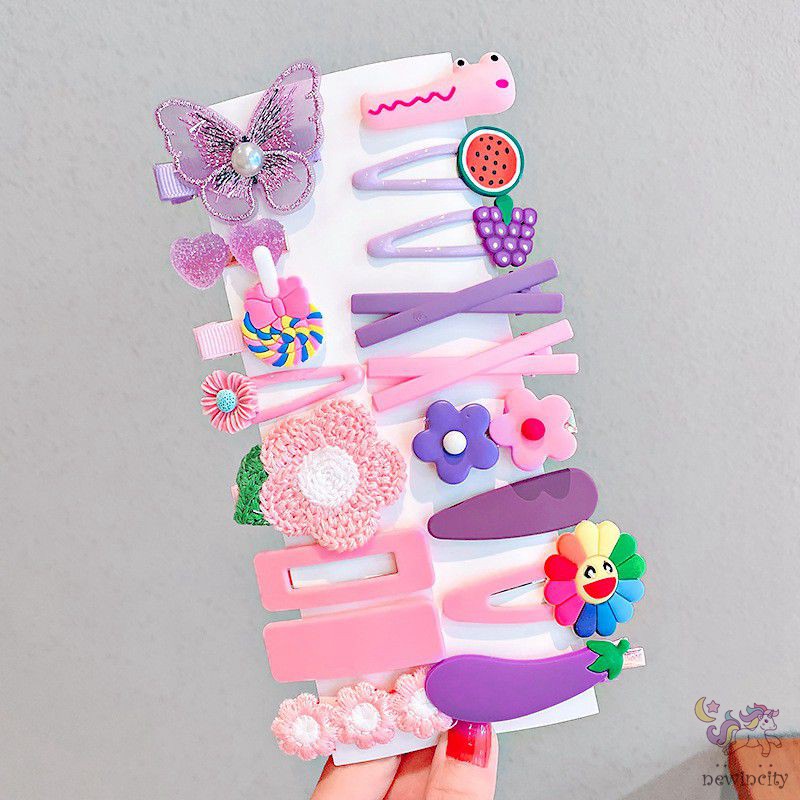Set phụ kiện tóc nhiều kiểu dáng xinh xắn cho bé gái