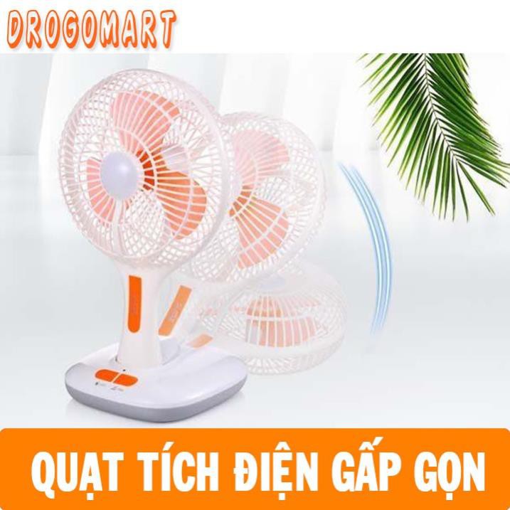 Quạt Cây Mini Để Bàn,Quạt Ông Tây Tích Điện, Có Thể Gập Gọn Bảo Hành 6 tháng