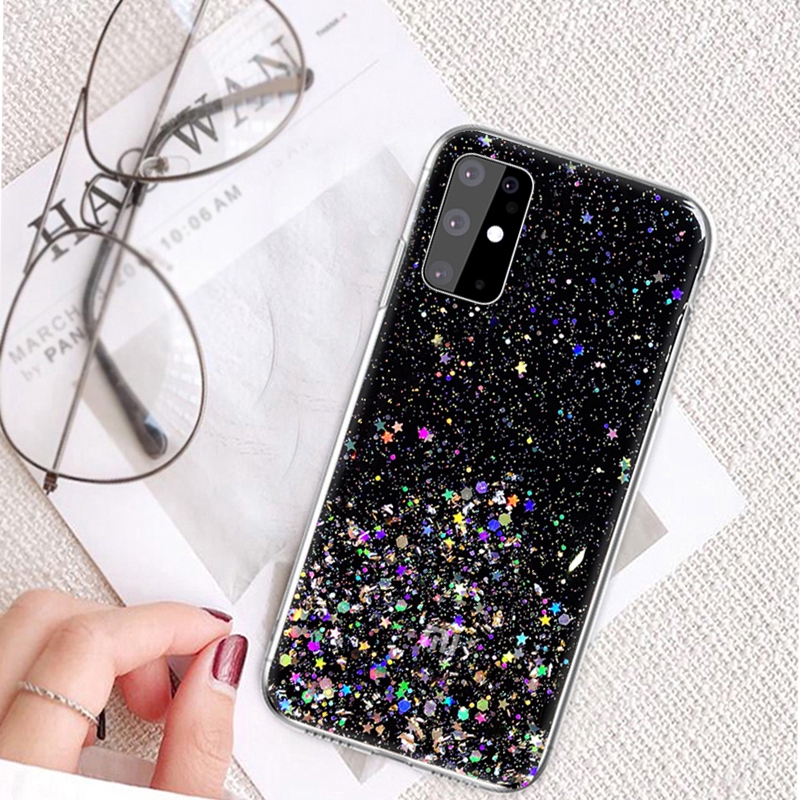 【Ready Stock】Samsung Galaxy S20 Ultra Plus A71 A81 A91 Glitter Bling Star Soft Case Cover