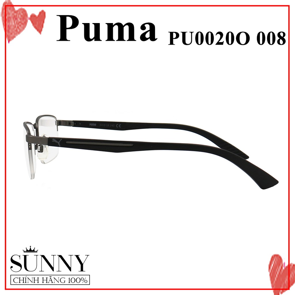 Gọng kính nam nữ chính hãng Puma PU0020O 008 màu sắc thời trang, thiết kế dễ đeo bảo vệ mắt