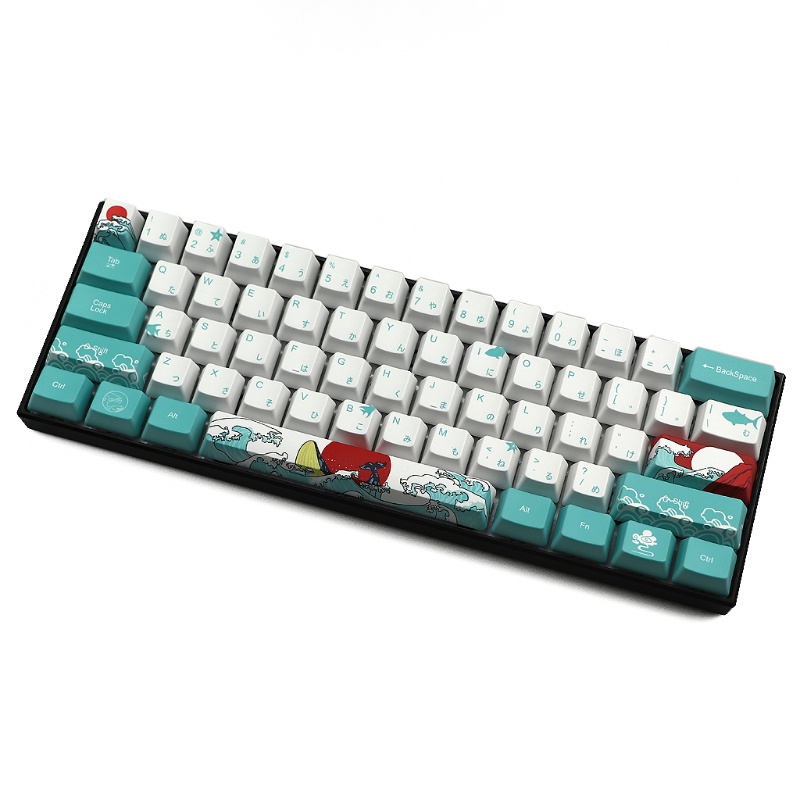 Set 71 Nút Bàn Phím PBT OEM GH60 GK61 GK64 Chất Lượng Cao