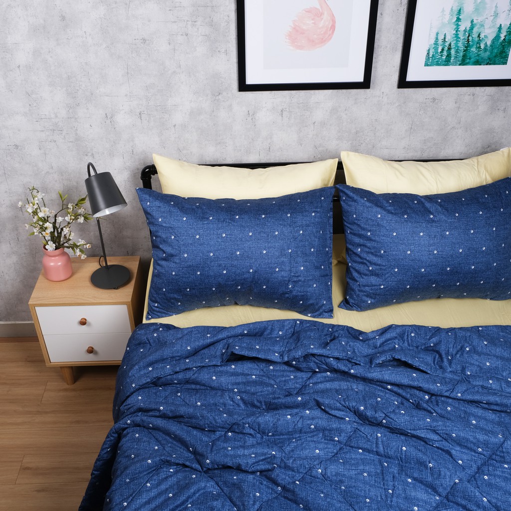 [Nhiều kích thước] Vỏ Gối Nằm Gòn Bedding Cotton Satin Hàn Quốc Màu Kem Nhạt - 01 cái