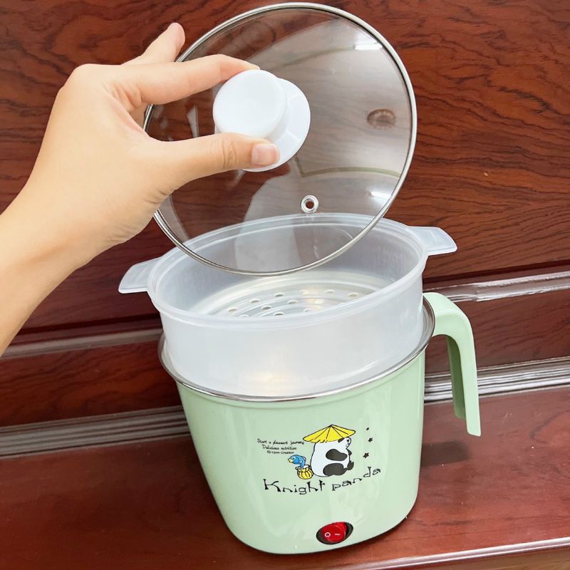 Ca Lẩu điện nấu mì mini 2 tầng_ quà sữa Nan