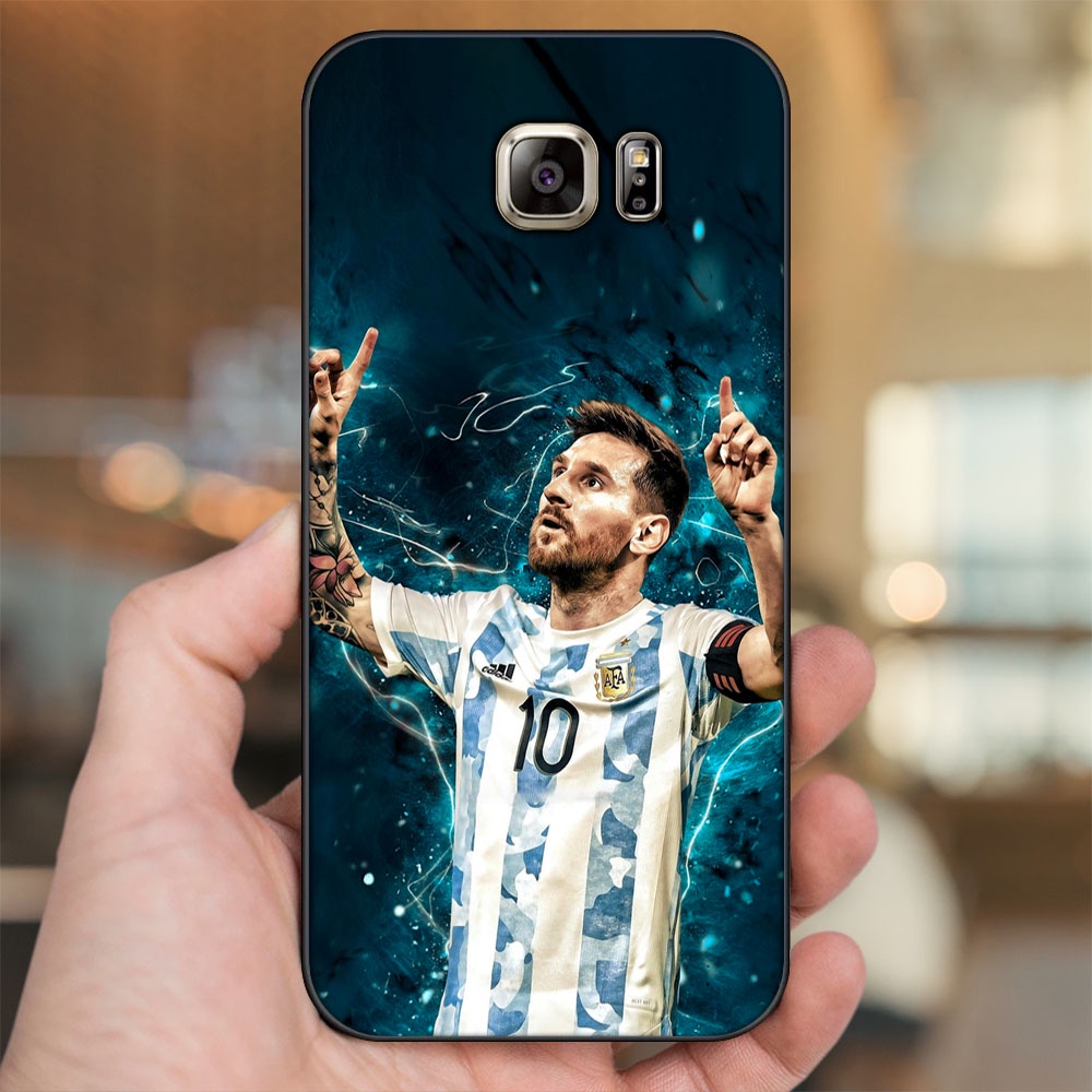 Ốp lưng Samsung Note 5 viền đen in hình Lionel Messi Barcelona PSG
