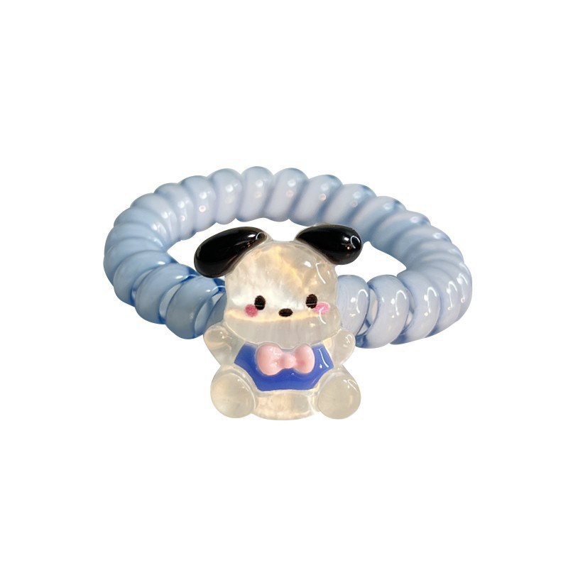 SANRIO Dây Buộc Tóc Co Giãn Hình Cinnamoroll Kuromi Melody Dễ Thương Cho Nữ