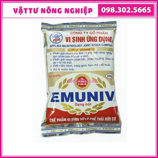 Chế phẩm vi sinh EM EMUNIV dùng ủ phân cá, rác thải hữu cơ - Gói 200g