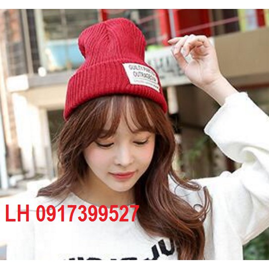 NÓN LEN NỮ MŨ LEN NỮ THỜI TRANG HÀN QUỐC 2 LỚP L12M3