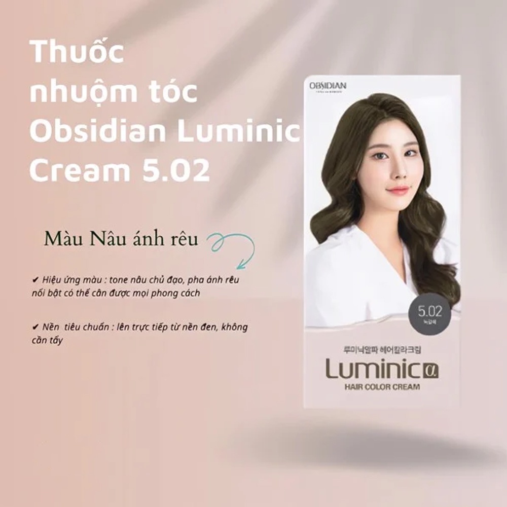 Thuốc nhuộm tóc Hàn Quốc Obsidian Luminic hair color cream NPP Tido88