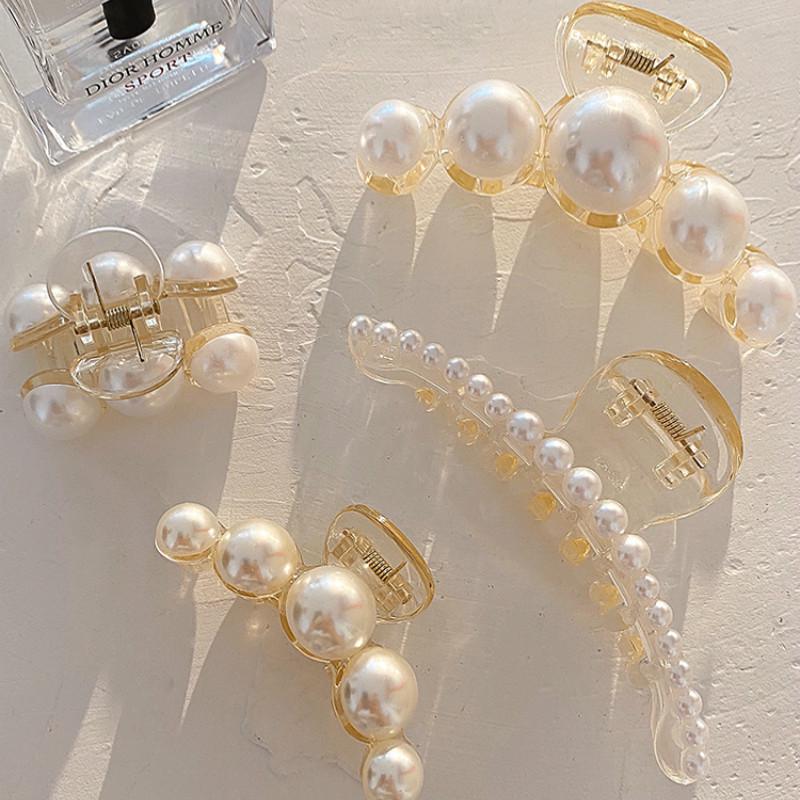 Kẹp Tóc Đính Ngọc Trai giả Xinh Xắn Cho Nữ