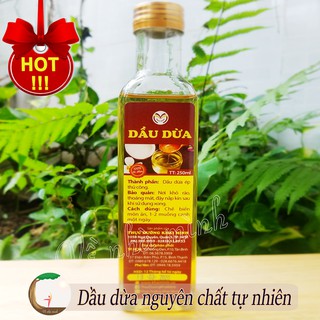 DẦU DỪA NGUYÊN CHẤT HỮU CƠ KHAI MINH 250ML 100% tự nhiên từ thực vật, dùng cho người lớn, trẻ em, thực dưỡng Khai Minh