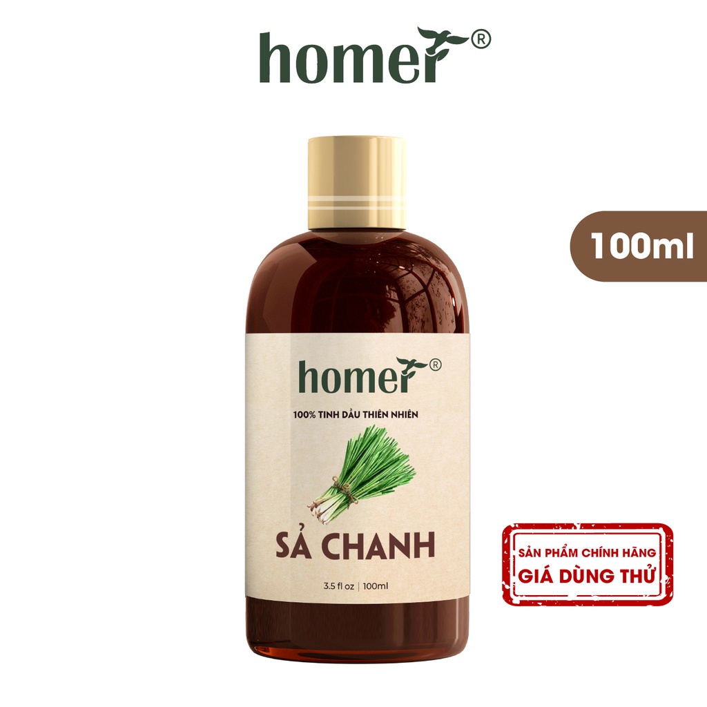 Tinh dầu nguyên chất Homer 100ml - Essential Oils - đạt chuẩn chất lượng kiểm định - 20 hương thơm