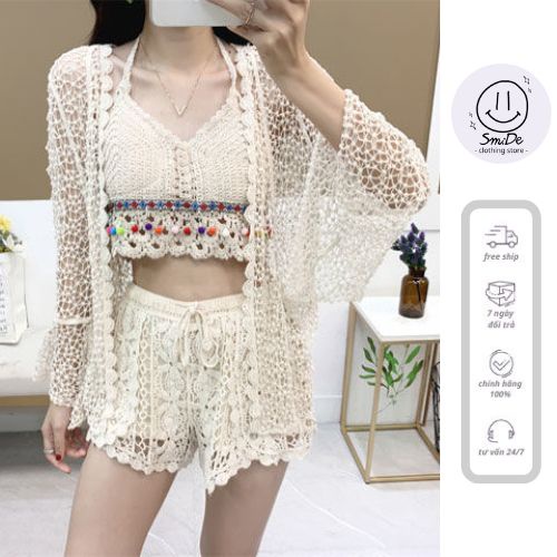 Set Ren Đi Biển Bikini Kiểu 10 | Smide Clothing