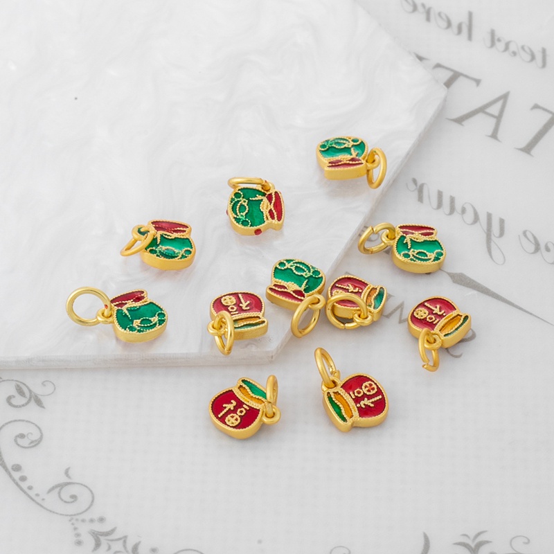 Thẻ Tag Màu Vàng 18k 7*7mm Chuyên Dụng Cho Túi Xách/Trang Sức