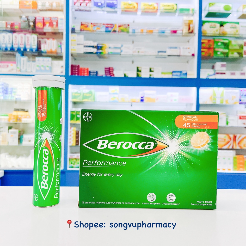 Viên sủi bổ sung Vitamin Berocca Tuýp 10-15 Viên