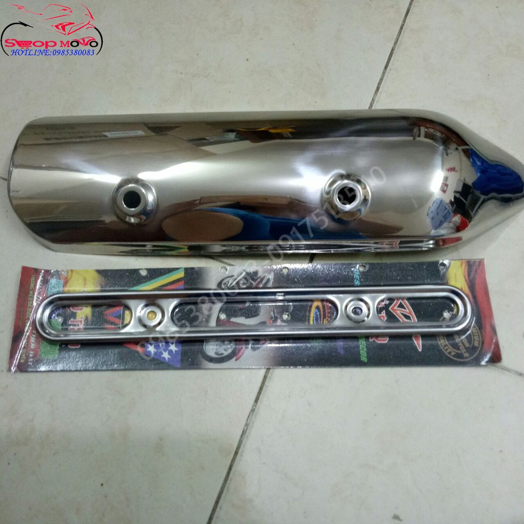 ỐP PÔ INOX GIỐNG SH Ý CHẾ LẮP CHO SH 2012- 2016 CỰC ĐẸP DÀY VÀ GIỐNG SH Ý 100%