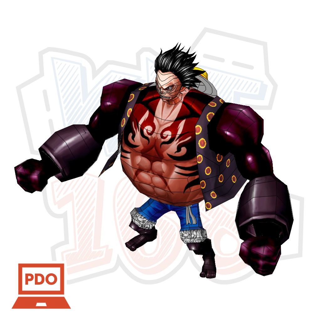 Mô hình giấy Anime Monkey D Luffy 4th Gear - One Piece