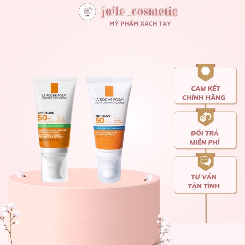 Kem Chống Nắng La Roche-Posay Anthelios Anti-Shine Gel-Cream Dry Touch Finish Mattifying Effect SPF50+