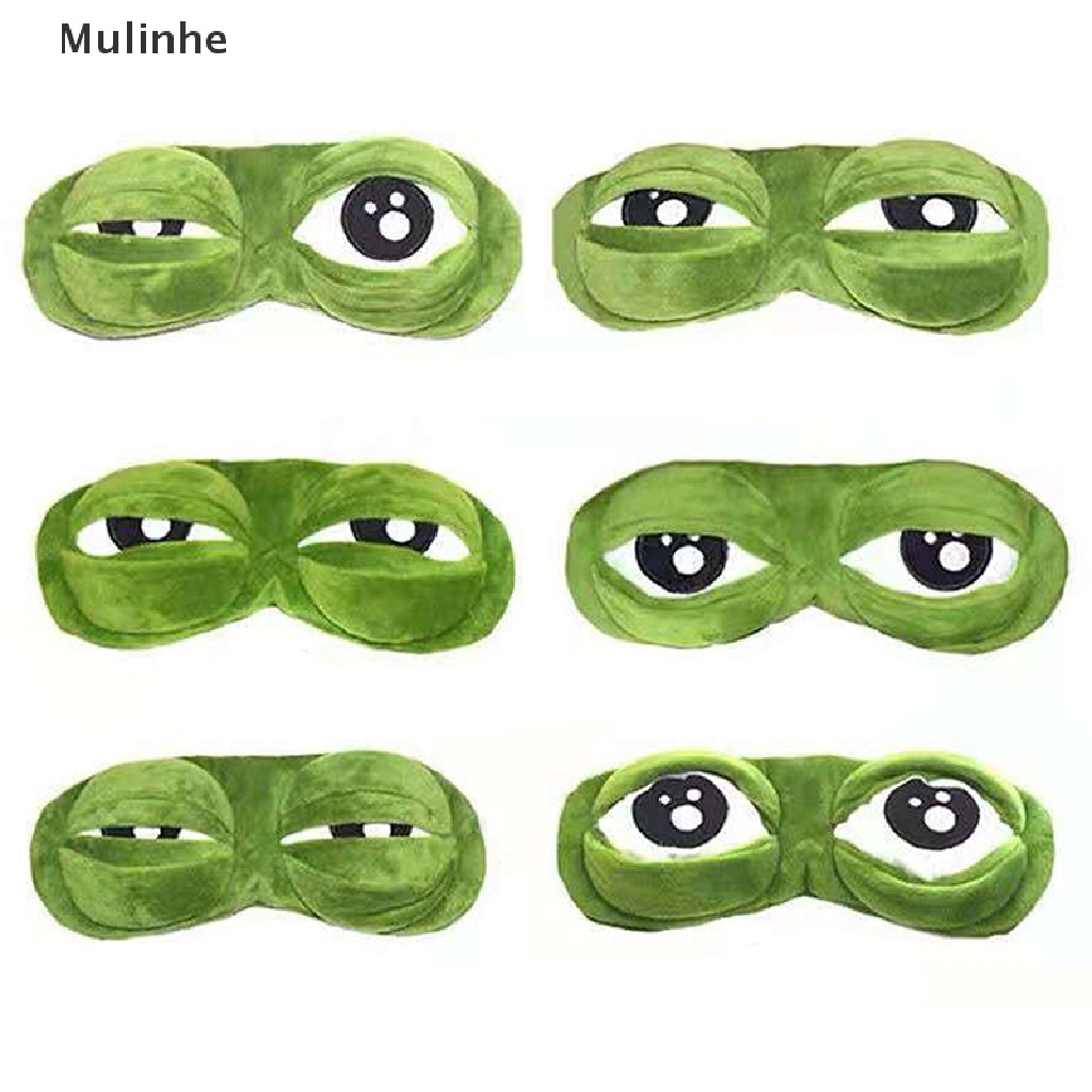 Mặt Nạ Che Mắt Thư Giãn Khi Ngủ Hình Chú Ếch 3d