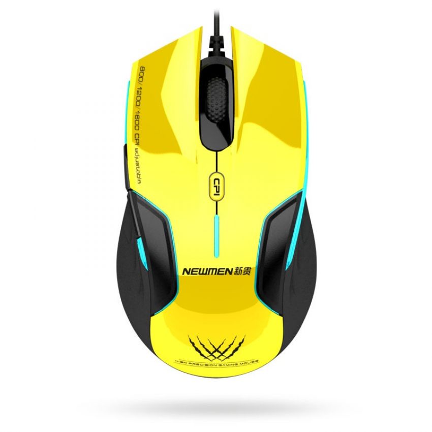 Chuột Máy Vi Tính Laptop Mouse Chơi Game NEWMEN G7 PLUS Đèn LED - Chuột Gaming Có Dây Chuyên Game