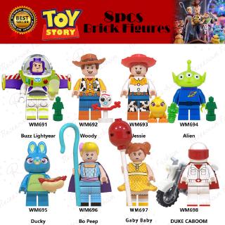 🔥Ready Stock 🔥8pcs Toy Story 4 Building Block Toy Woody Buzz Lightyear Jessie Brick Figures Birthday Gifts