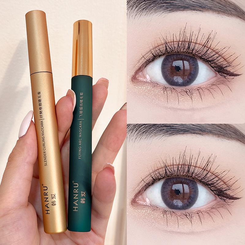 Mascara GECOMO Màu Đen Lâu Trôi Chống Thấm Nước Chuốt Dày Và Cong Mi