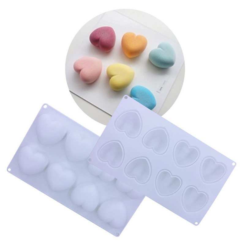 Khuôn Làm Bánh Mousse 3D 8 Ngăn Tiện Dụng